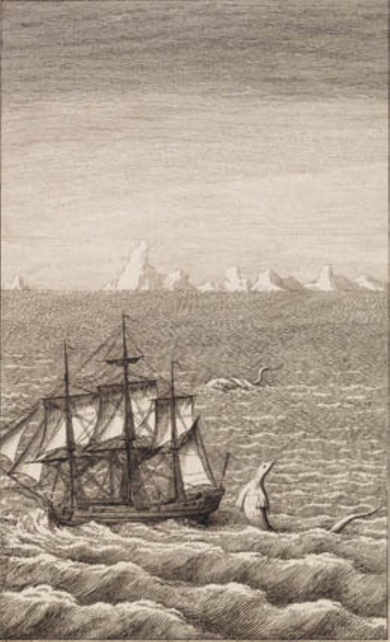 El barco y el monstruo marino de J.F. Clemens