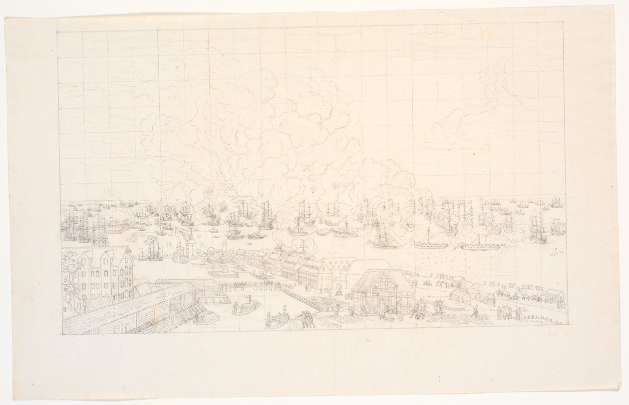 La batalla de Copenhague, 2 de abril de 1801 de J.F. Clemens