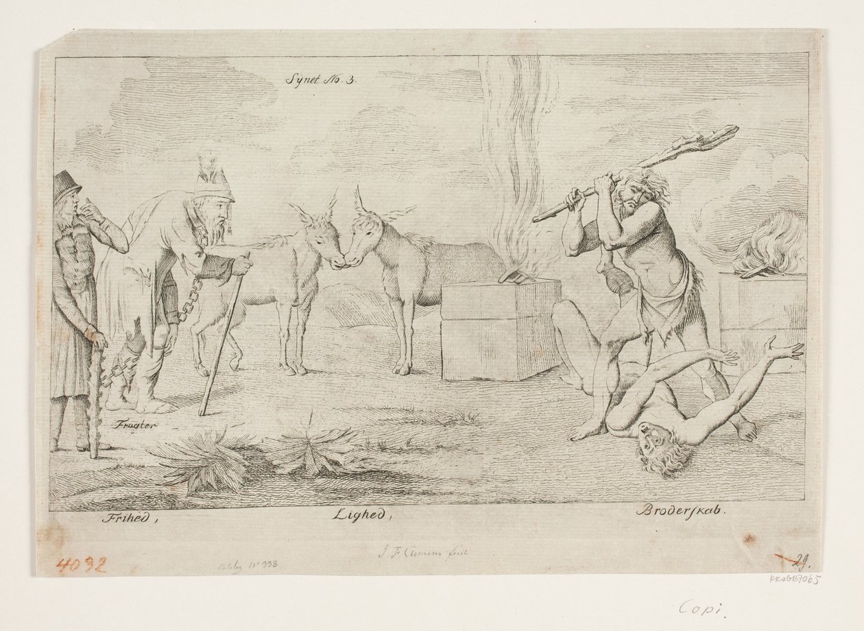 La visión No. 3. Copia de Libertad, Igualdad y Fraternidad de J.F. Clemens