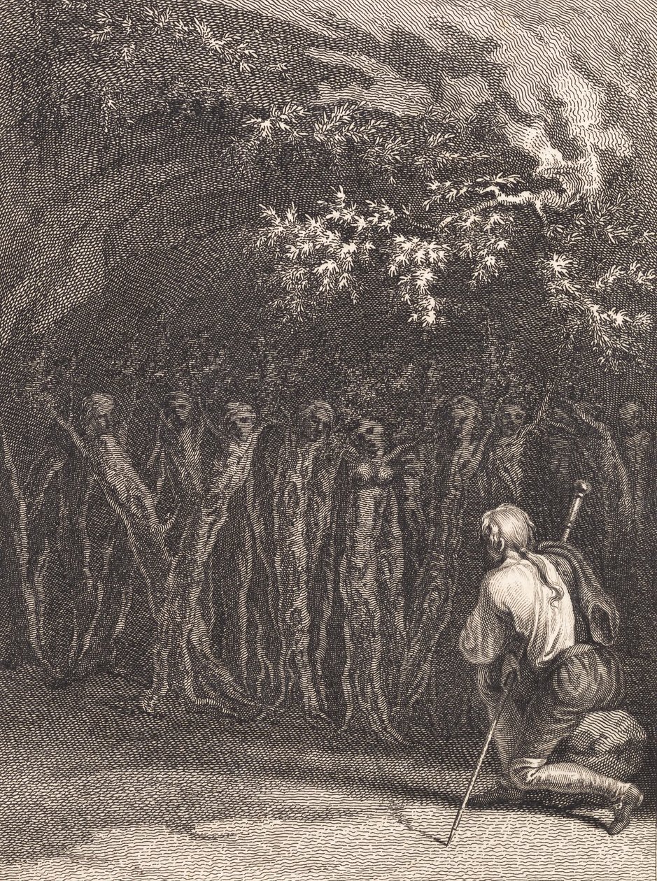 Los hombres de madera en oración en el día del dios incomprensible de J.F. Clemens