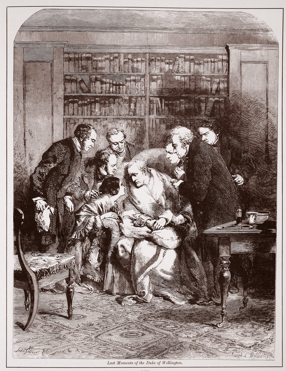 Últimos momentos del Duque de Wellington de J.L. Williams