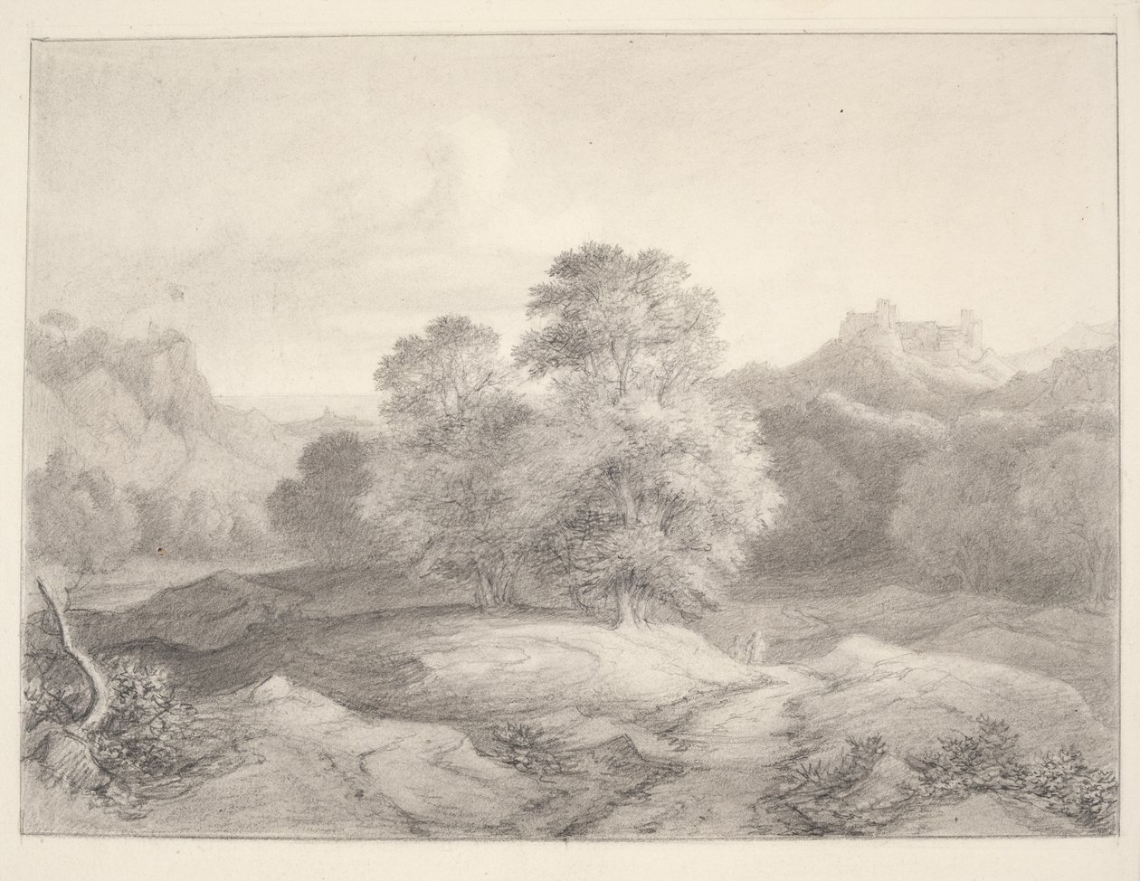 Paisaje de los alrededores de Roma de J.L. Lund