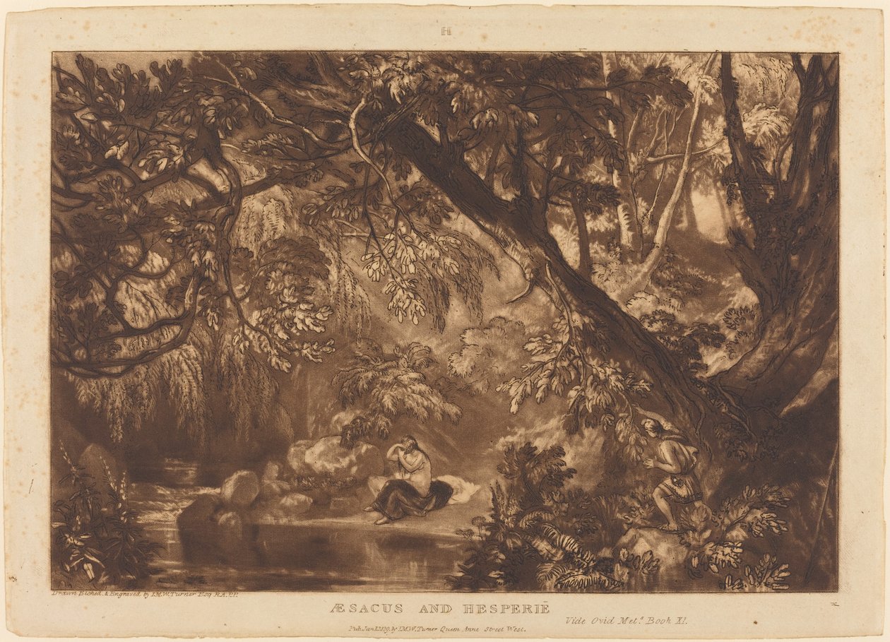 Esaco y Hesperie, publicado 1819 de Joseph Mallord William Turner