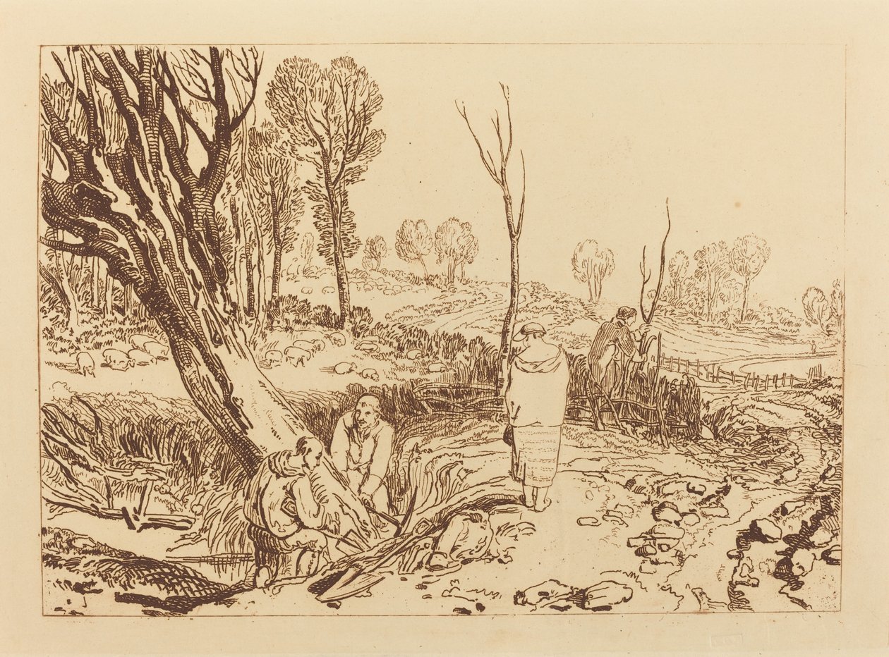 Cercado y Zanjeo, publicado en 1812 de Joseph Mallord William Turner
