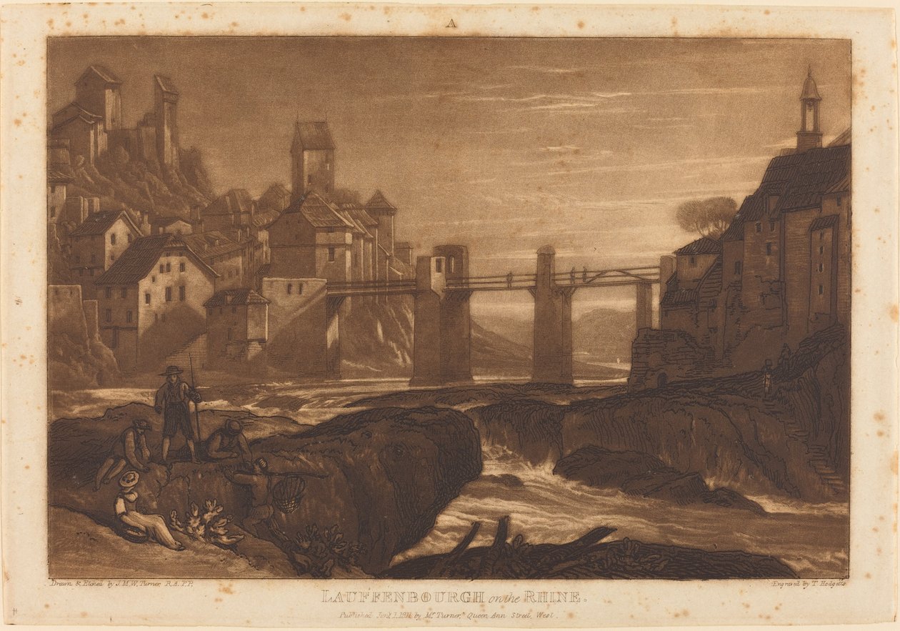 Lauffenbourgh en el Rin de Joseph Mallord William Turner