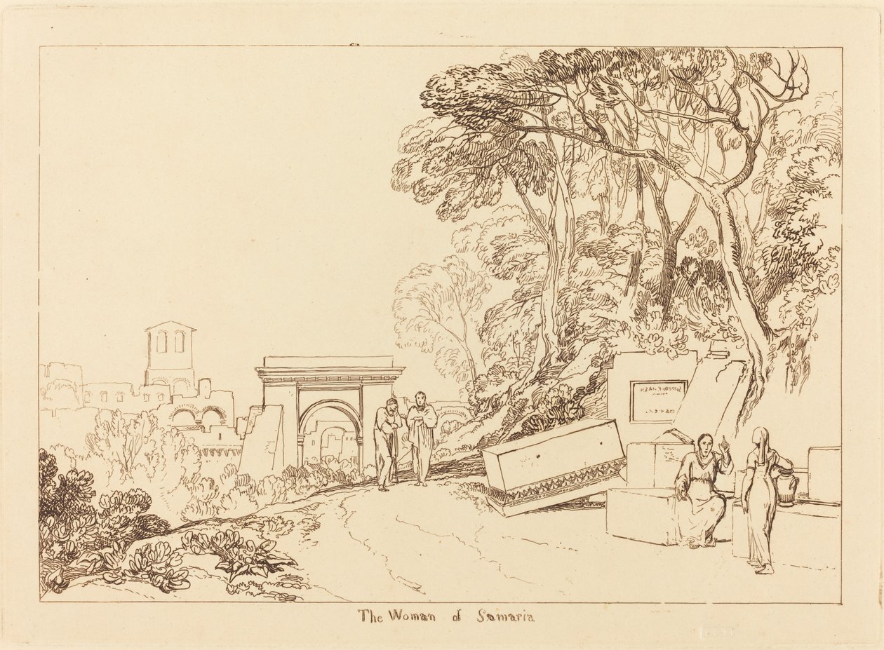 La mujer de Samaria, publicado 1819 de Joseph Mallord William Turner