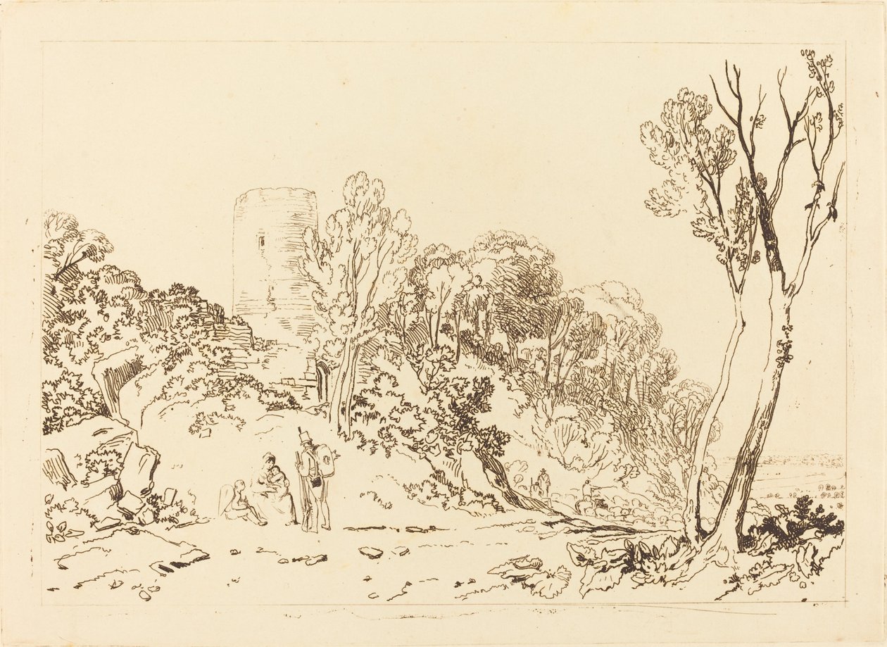 Winchelsea, Sussex, publicado en 1812 de Joseph Mallord William Turner