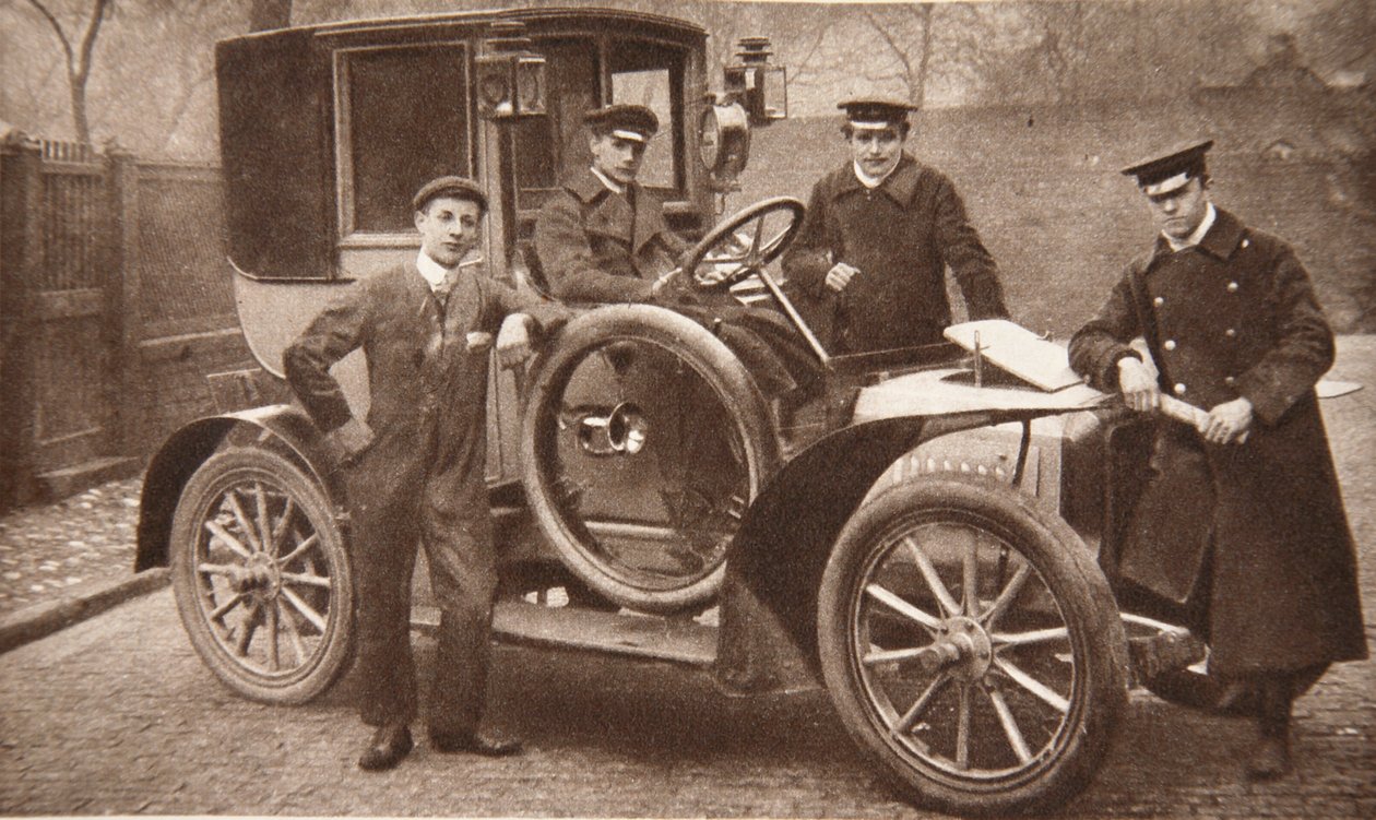 El primer taxi en Liverpool, 1906 de J.P. Wood