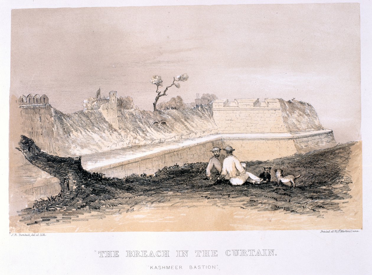 La Brecha en la Cortina, publicado por T. McLean, 1858 de J.R. Turnbull