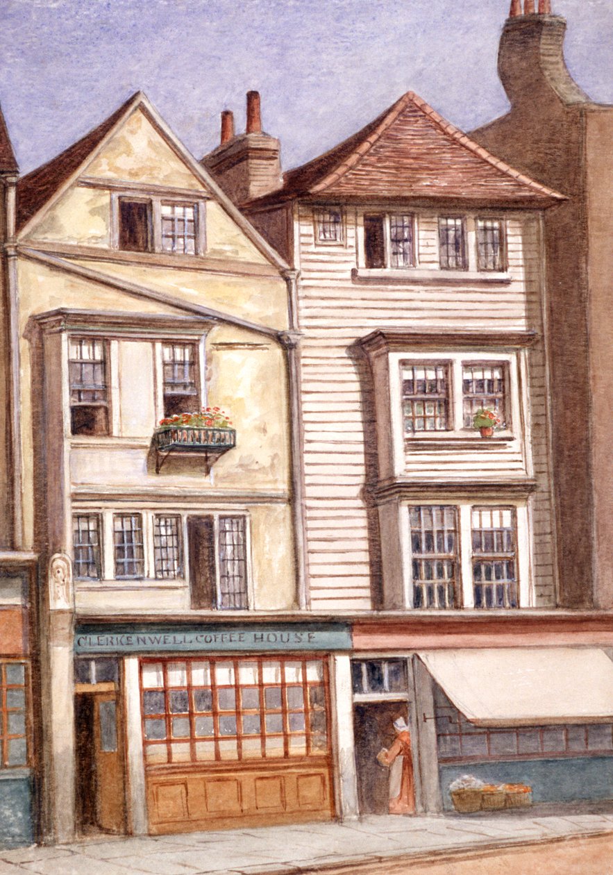 Casa de café de Clerkenwell, Clerkenwell Green, Finsbury, Londres, 1871 de JT Wilson