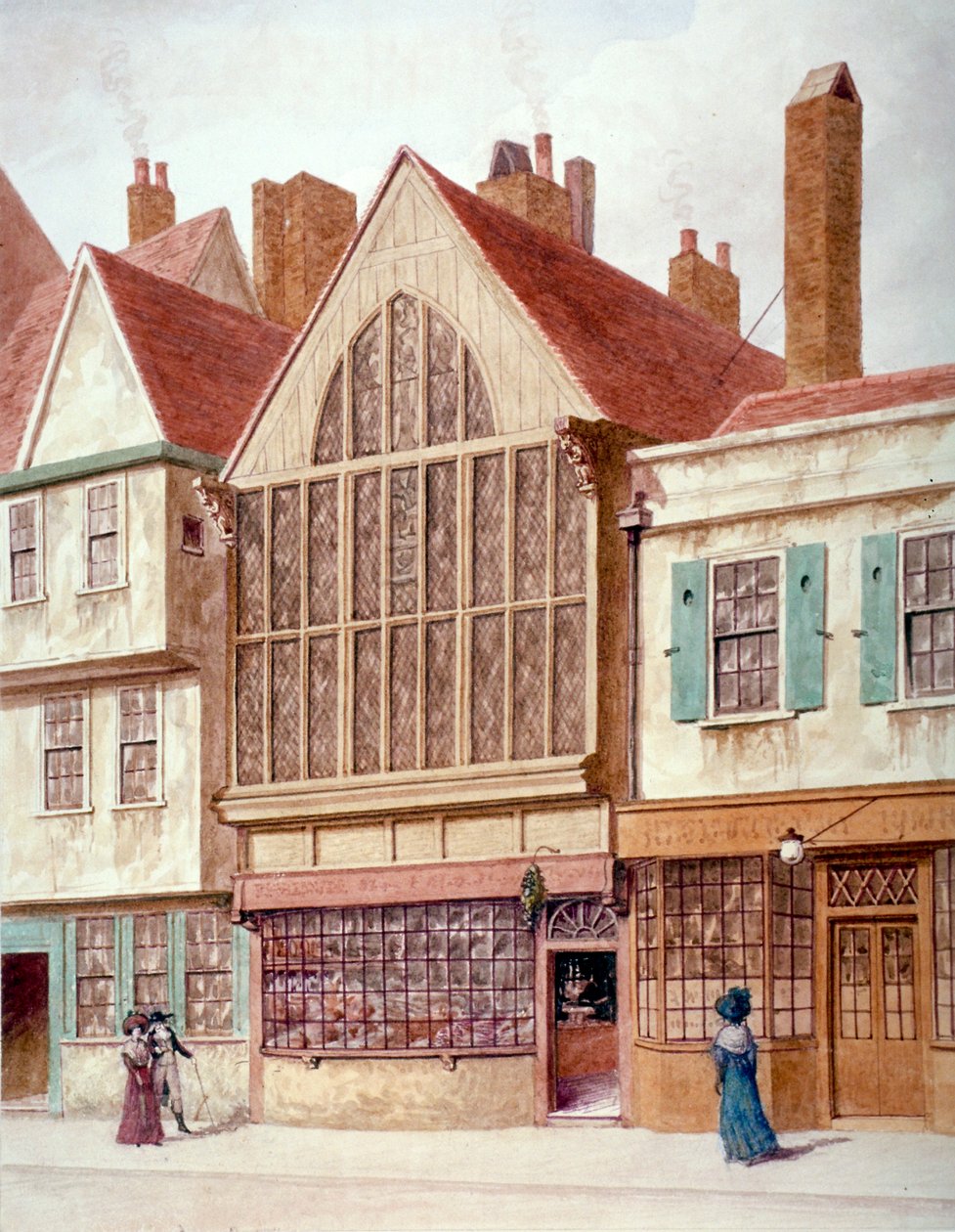 Vista de Trinity Hall, Aldersgate Street, Ciudad de Londres, 1780 de JT Wilson