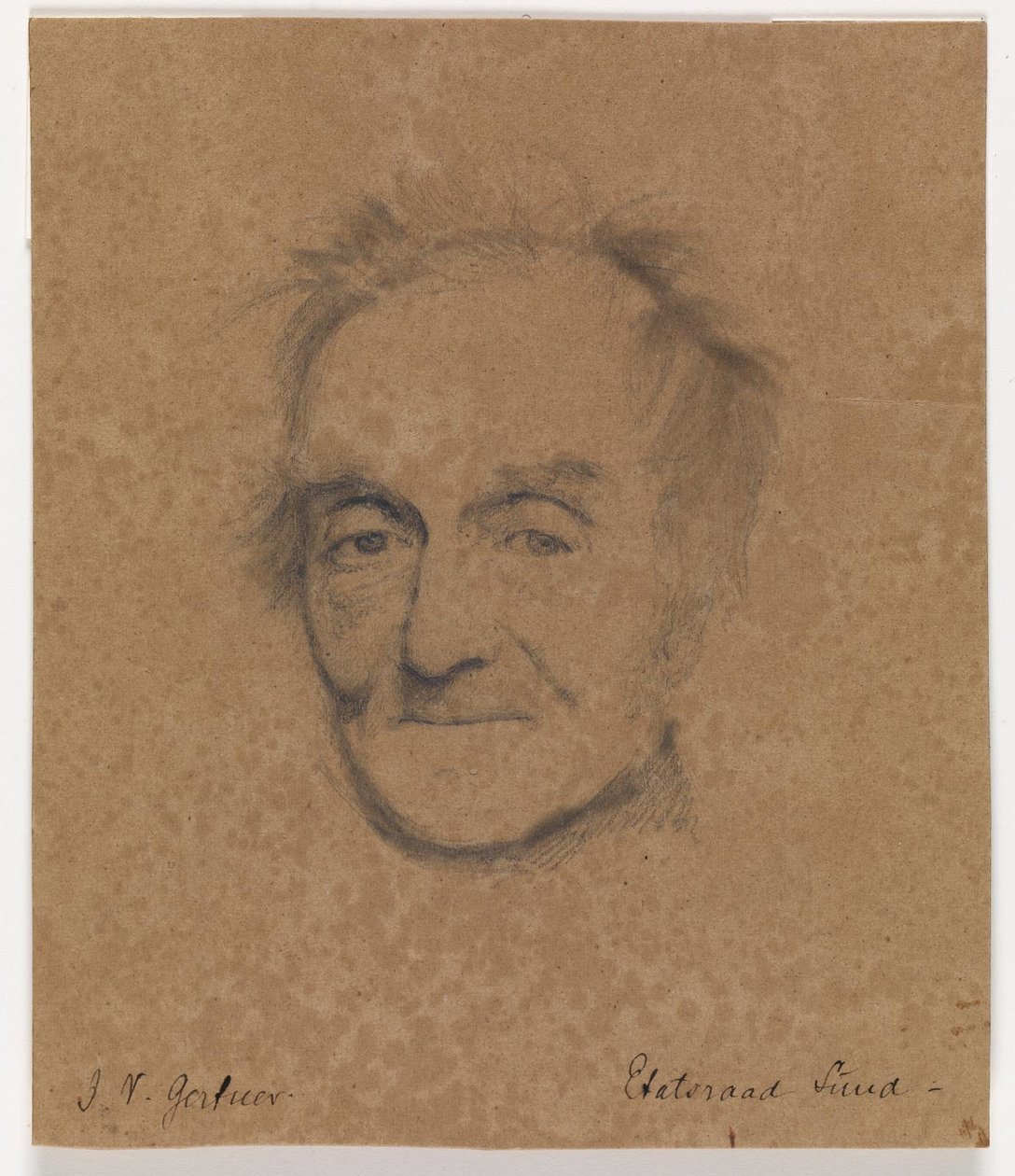 Retrato del pintor J.L. Lund de J.V. Gertner