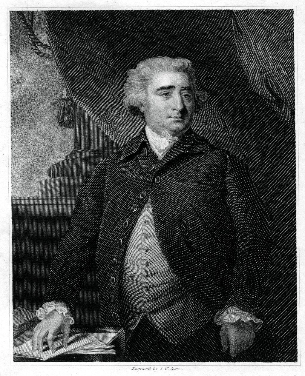 Charles James Fox, político whig británico, 1833 de J.W. Cook