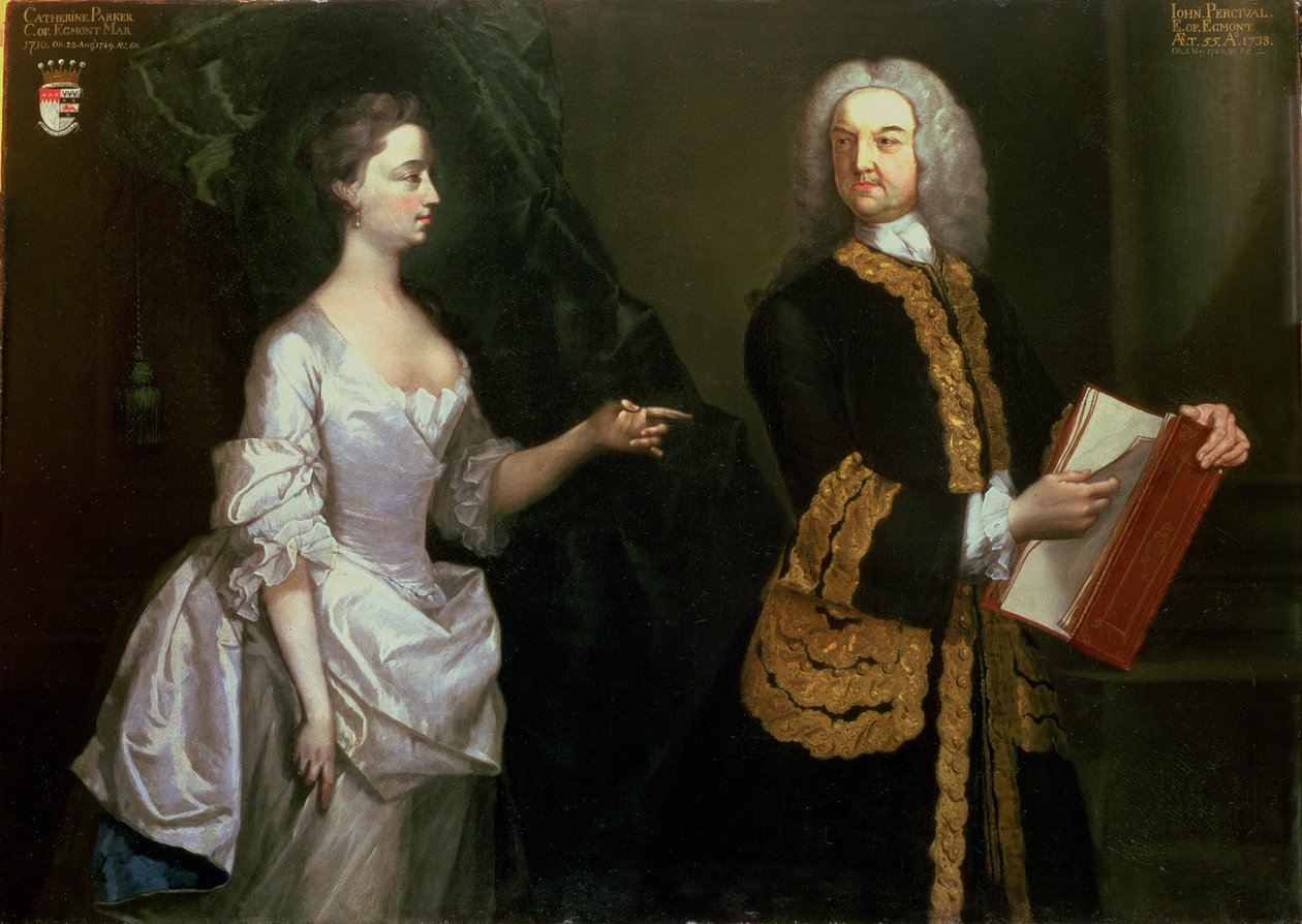 Un Retrato de Grupo de John Perceval, 1er Conde de Egmont de J. Alberry