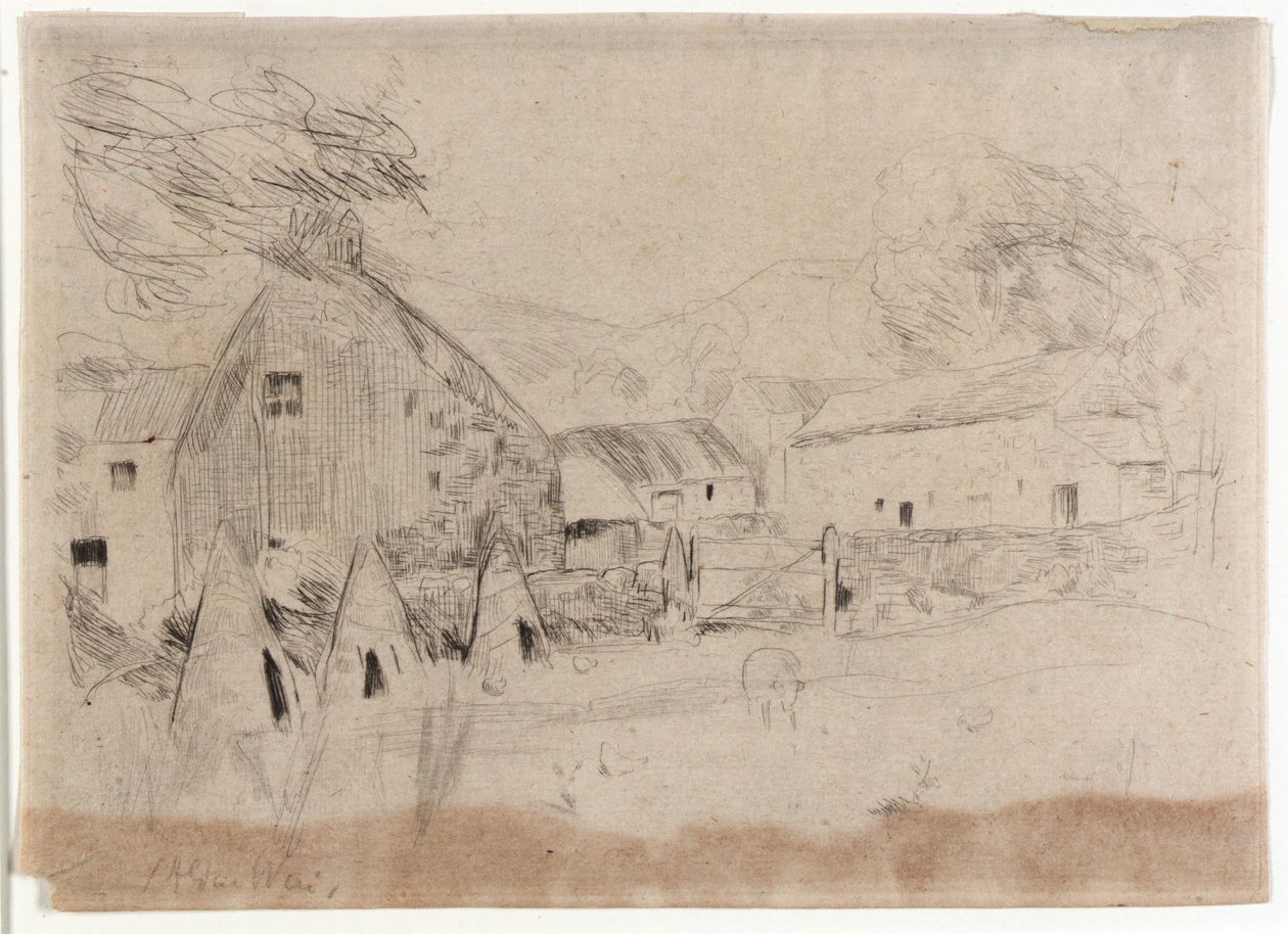 Granjas--Isla de Man de J. Alden Weir
