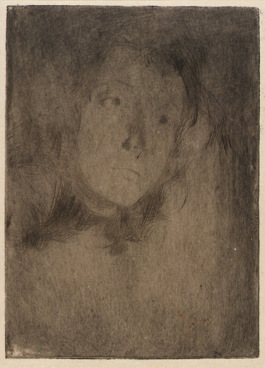 Cabeza de mujer de J. Alden Weir