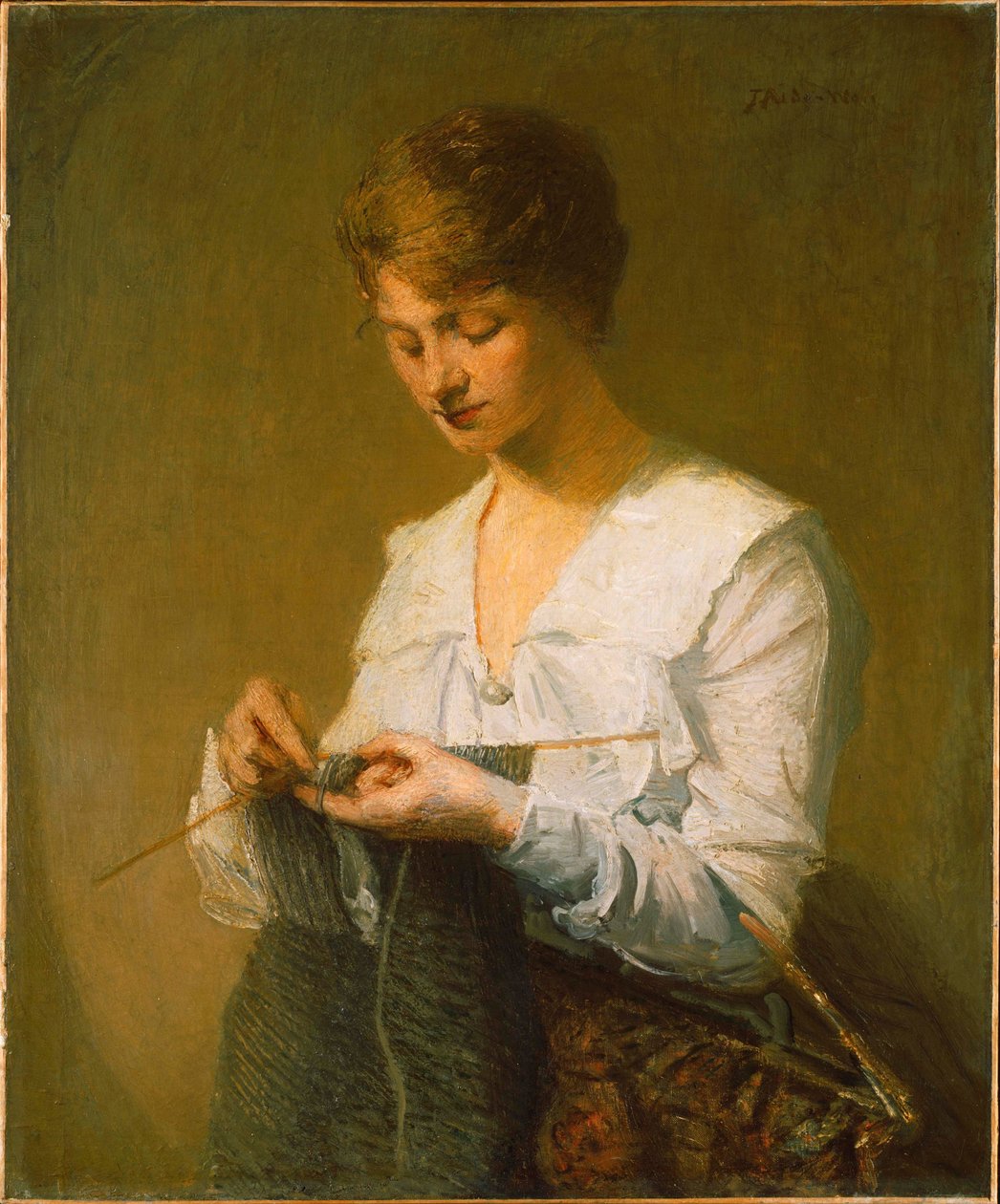 Tejer para los soldados de J. Alden Weir