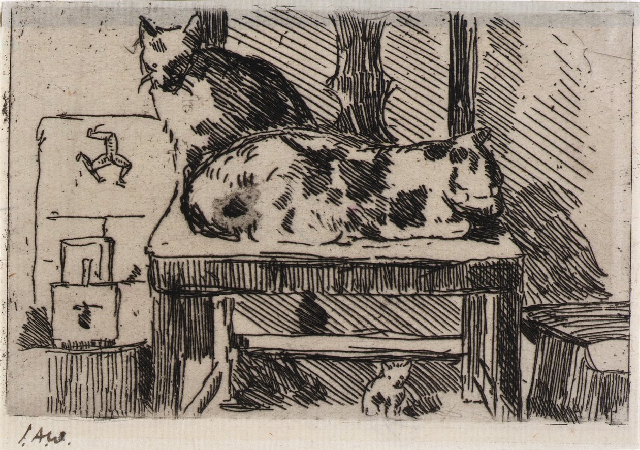 Gatos Manx--Isla de Man de J. Alden Weir