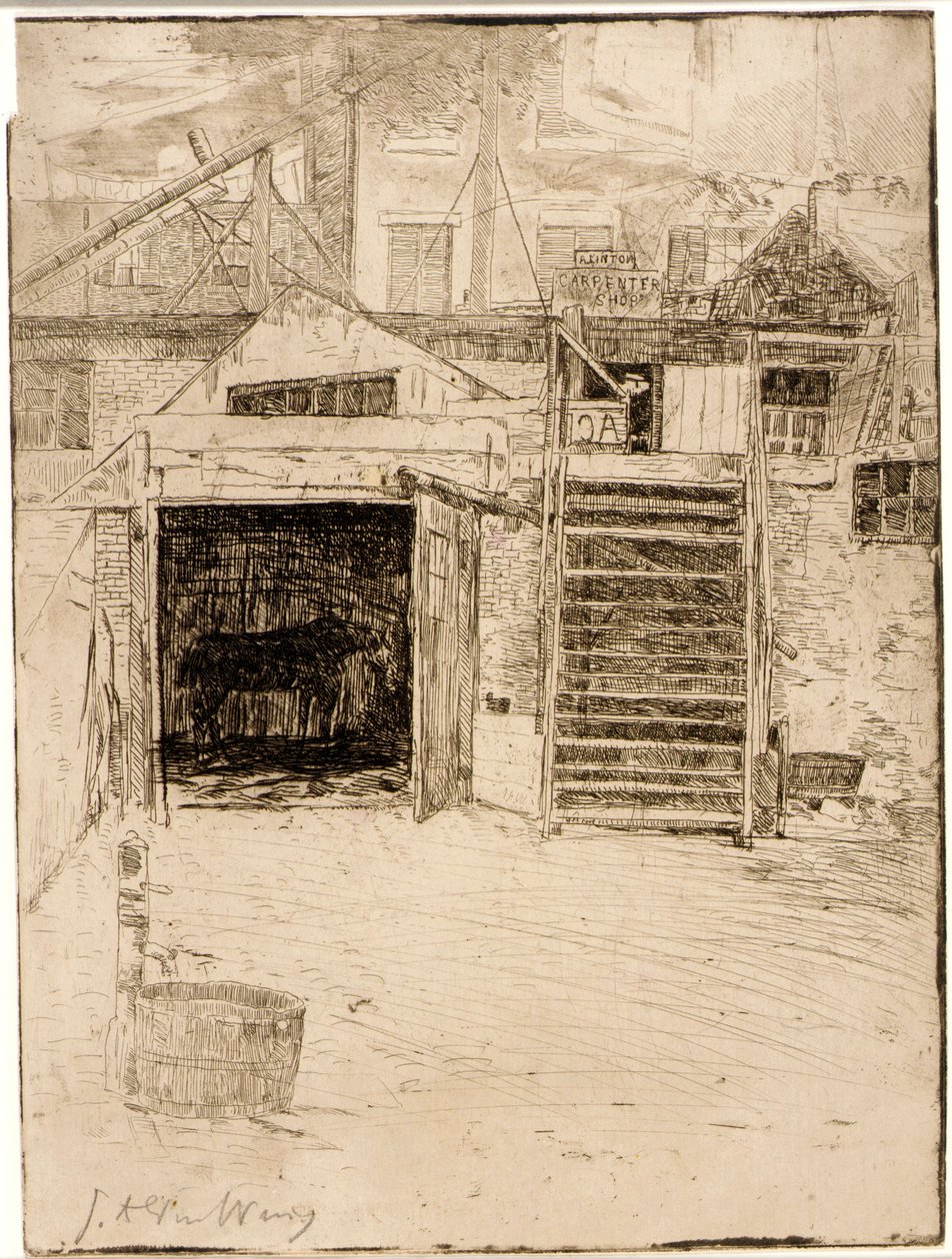 El taller del carpintero de J. Alden Weir