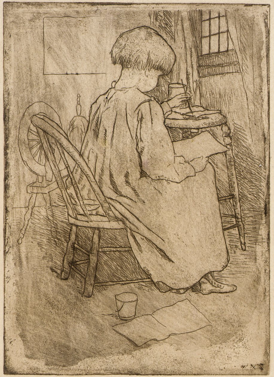 El pequeño artista de J. Alden Weir