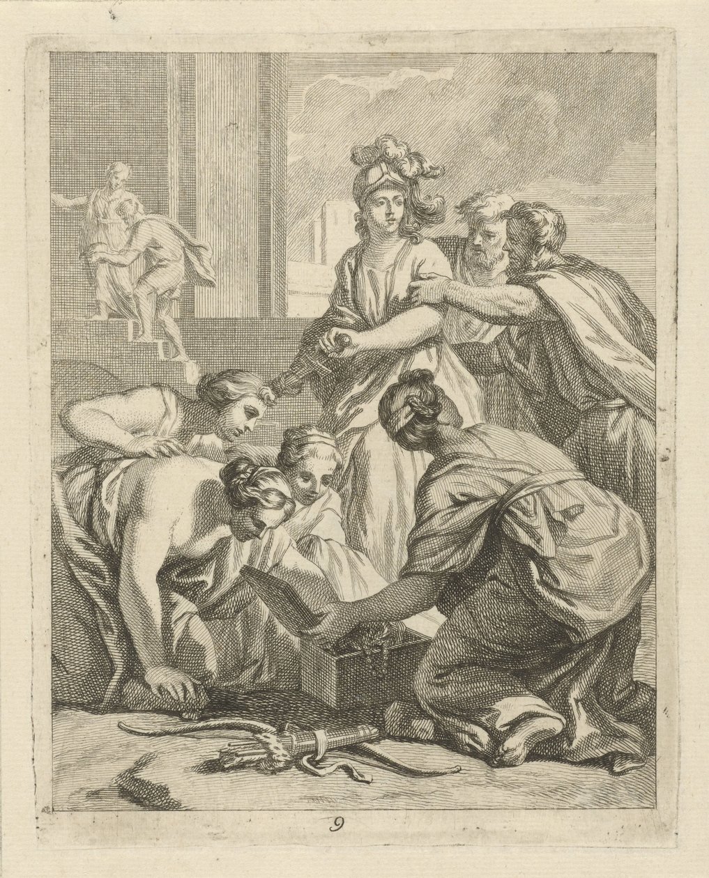 Aquiles y las hijas de Lycomedes Escenas de la vida de Aquiles (título de la serie) Vitam et mortem achilli (título de la serie) de J. Alexander Janssens