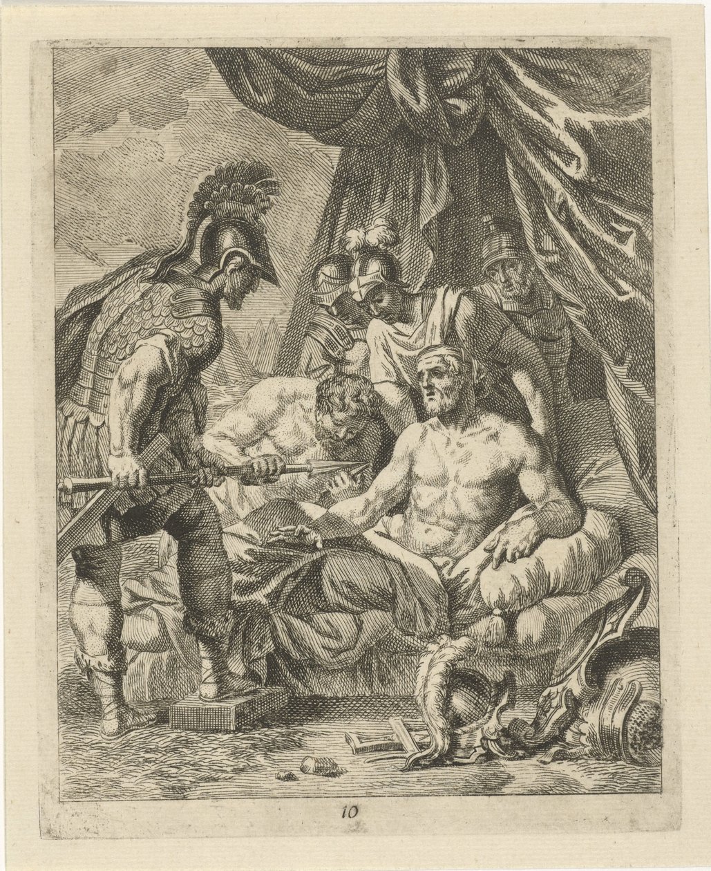 Aquiles cura a Telephos Escenas de la vida de Aquiles (título de la serie) Vitam et mortem achilli (título de la serie) de J. Alexander Janssens