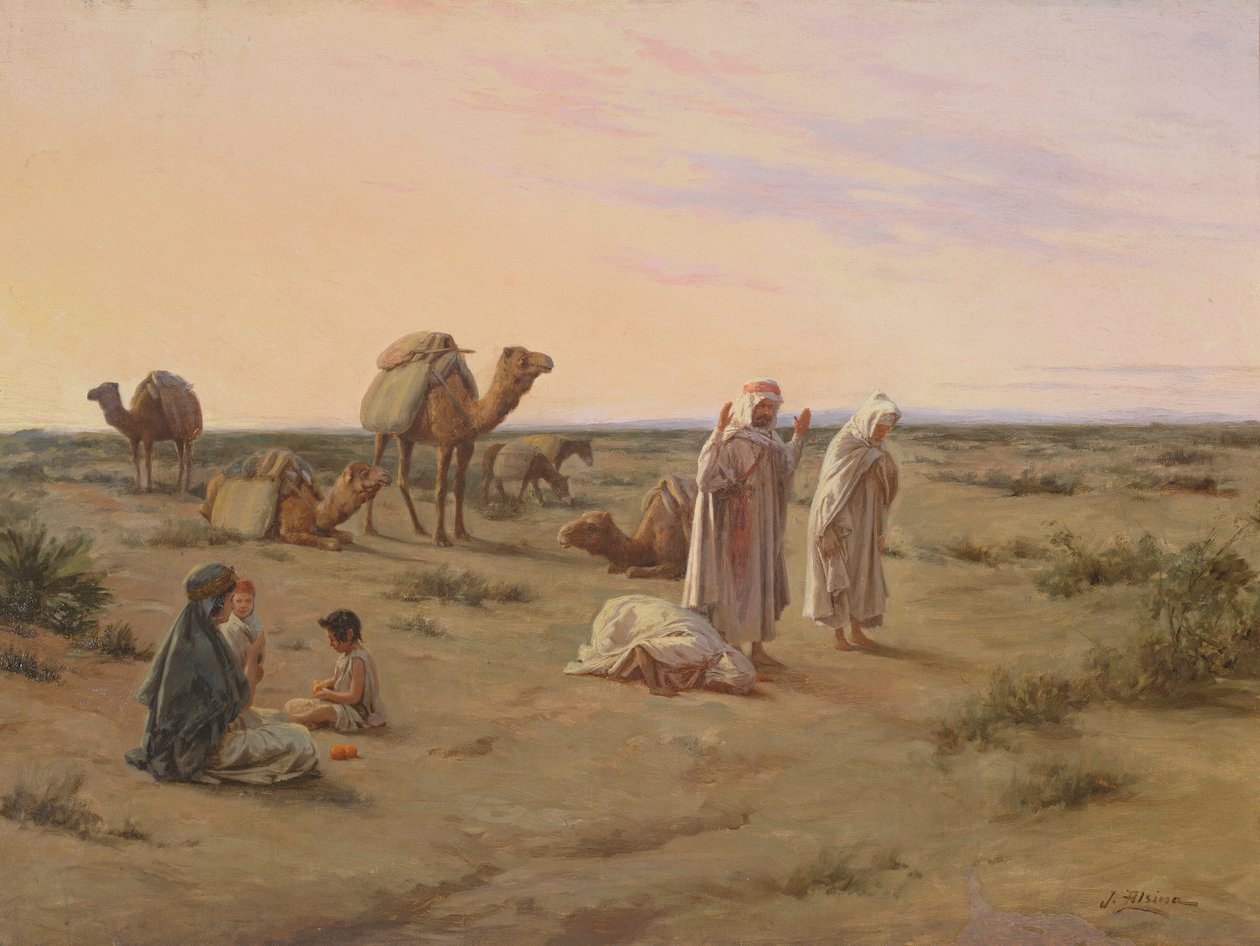 Rezando en el desierto de J. Alsina