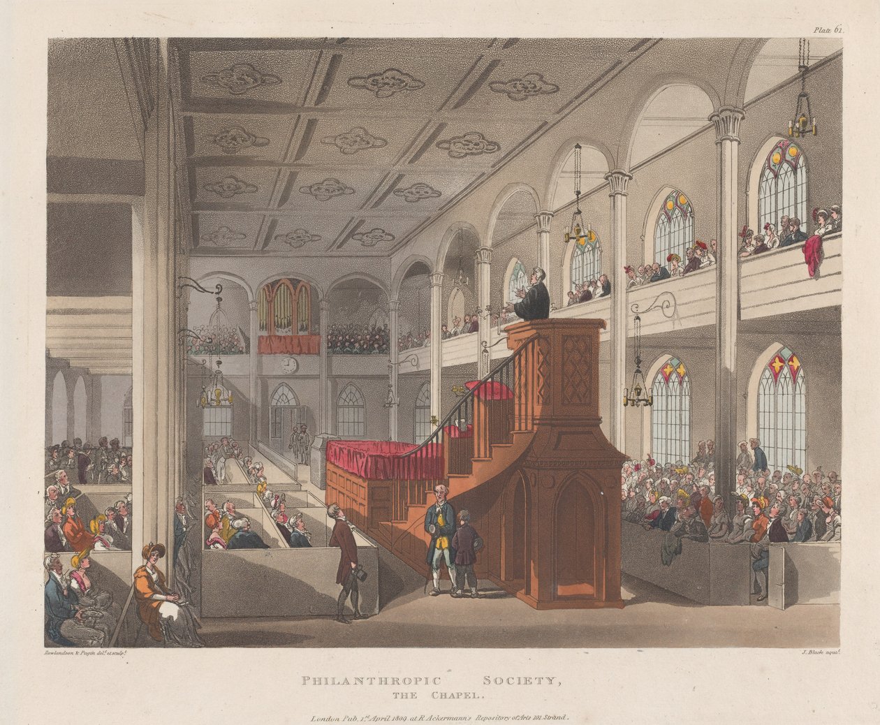 Sociedad Filantrópica, La Capilla, 1 de abril de 1809 de J. Bluck