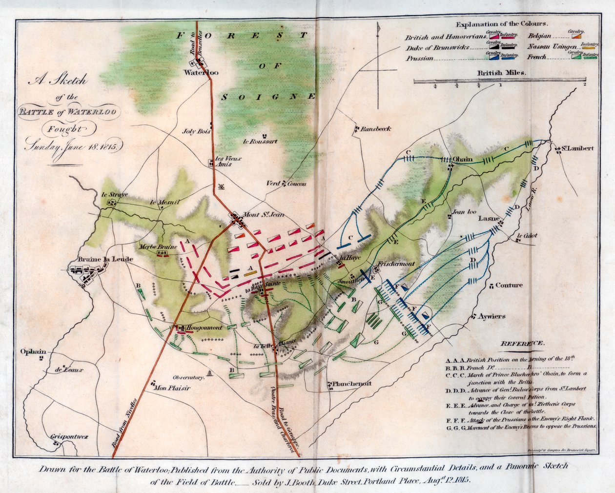La Batalla de Waterloo, 1815 1816 de J Booth