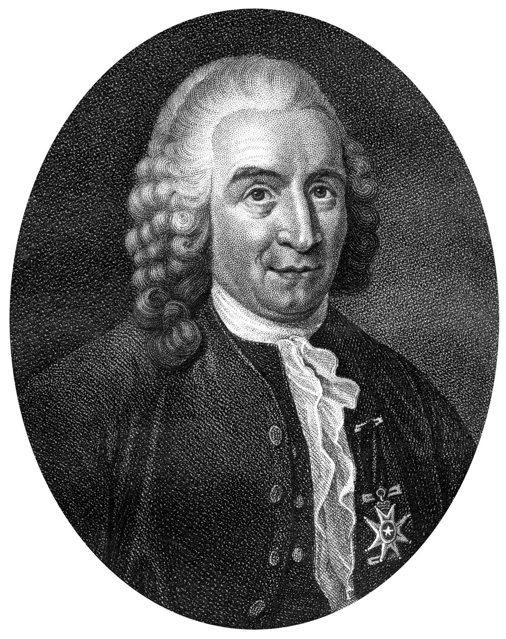 Carolus Linnaeus, botánico, médico y zoólogo sueco del siglo XVIII, 1812 de J. Chapman