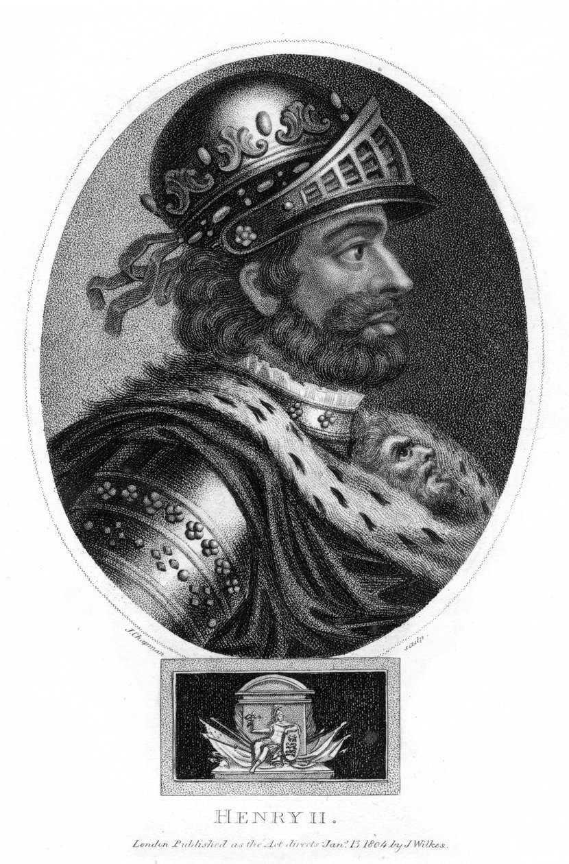 Enrique II, Rey de Inglaterra, 1804 de J. Chapman