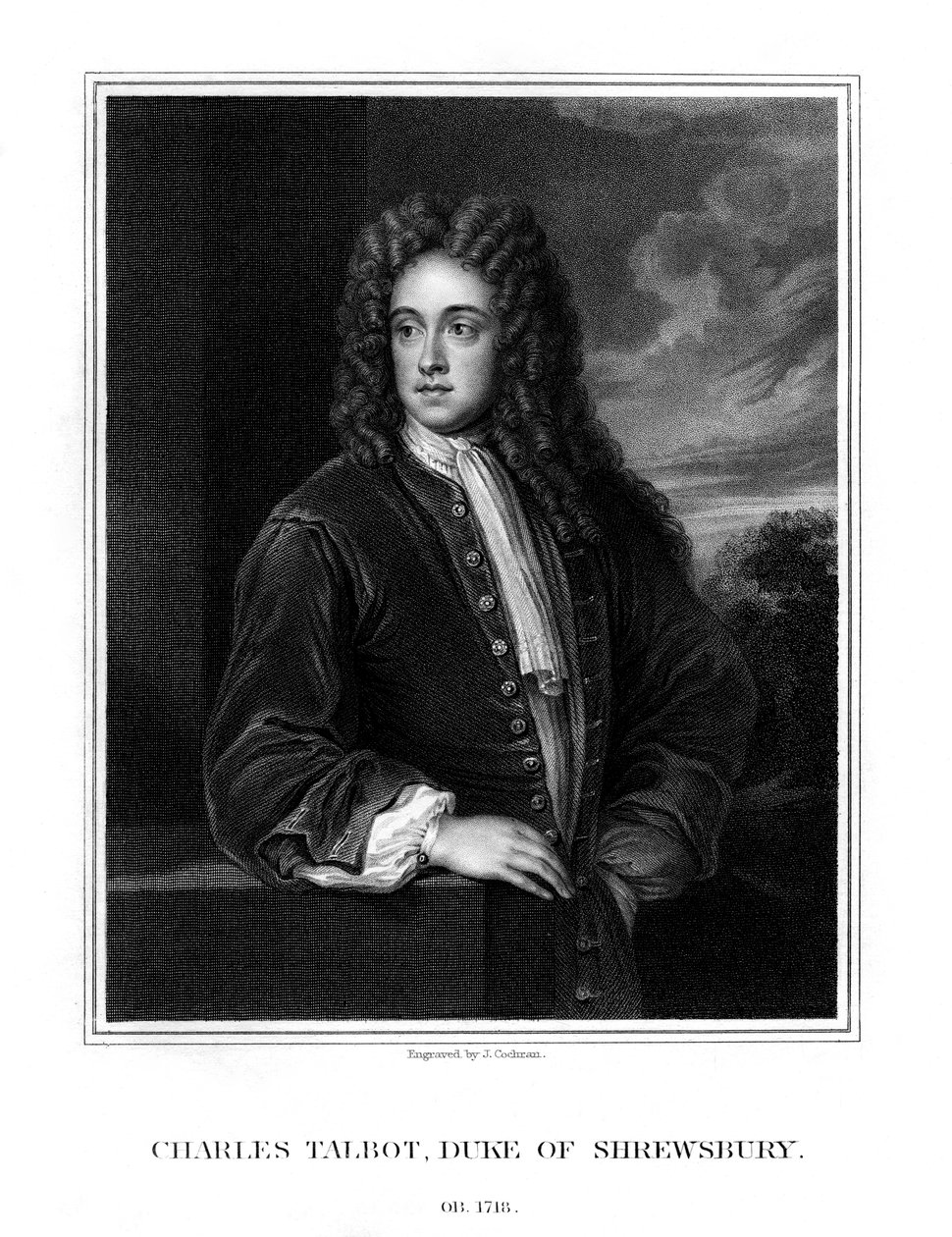 Charles Talbot, 1er Duque de Shrewsbury, político británico, 1831 de J. Cochran