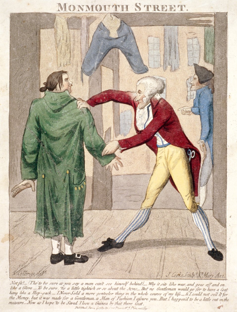Monmouth Street. ¡No apto!, 1789 de J Cooke