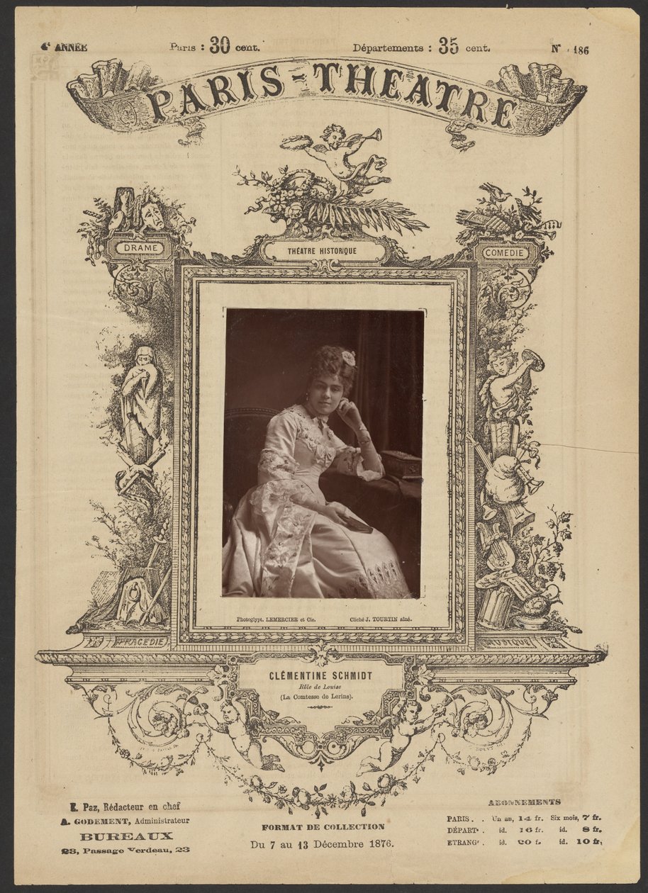 Teatro de París: Clementine Schmidt de J. Émile Tourtin