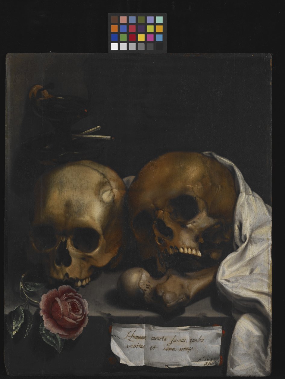 Naturaleza muerta Vanitas de J Falk