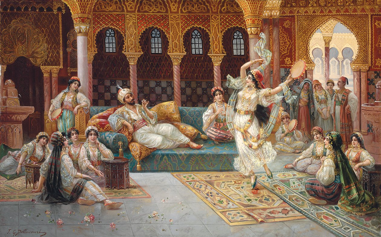 Una danza de harén de J. G. Delincourt