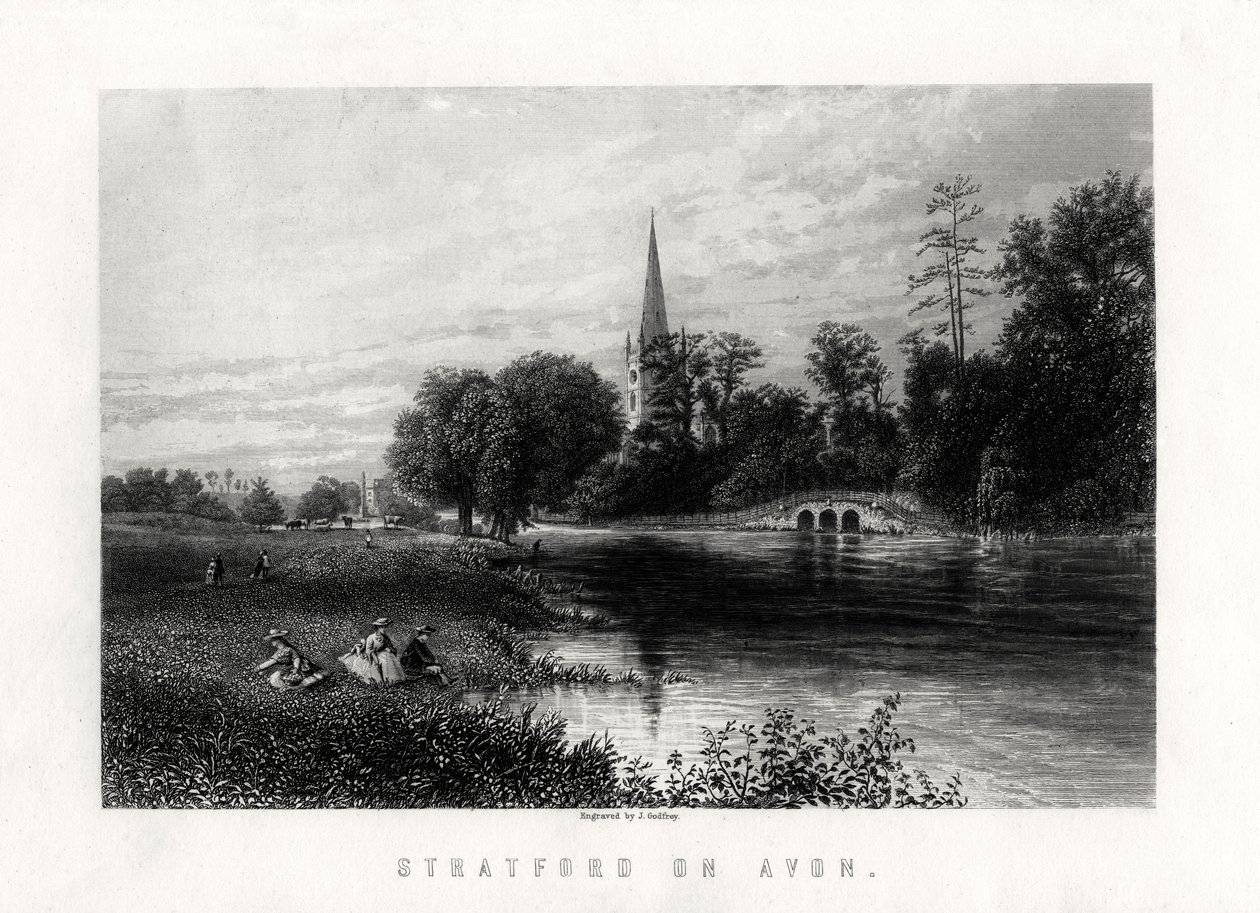 Stratford on Avon, Inglaterra, 1883 de J. Godfrey