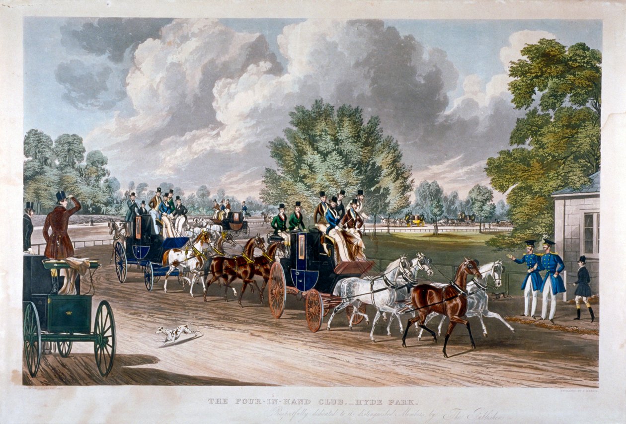 El club de cuatro en mano, Hyde Park, Londres, 1838 de J Harris