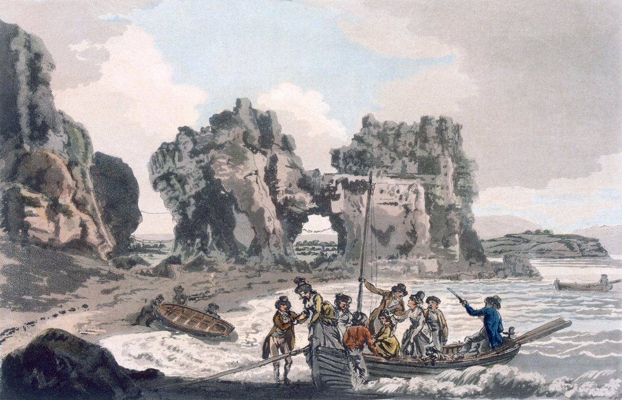 Vista de la Roca del Castillo, pub. 1793 de J. Hassell