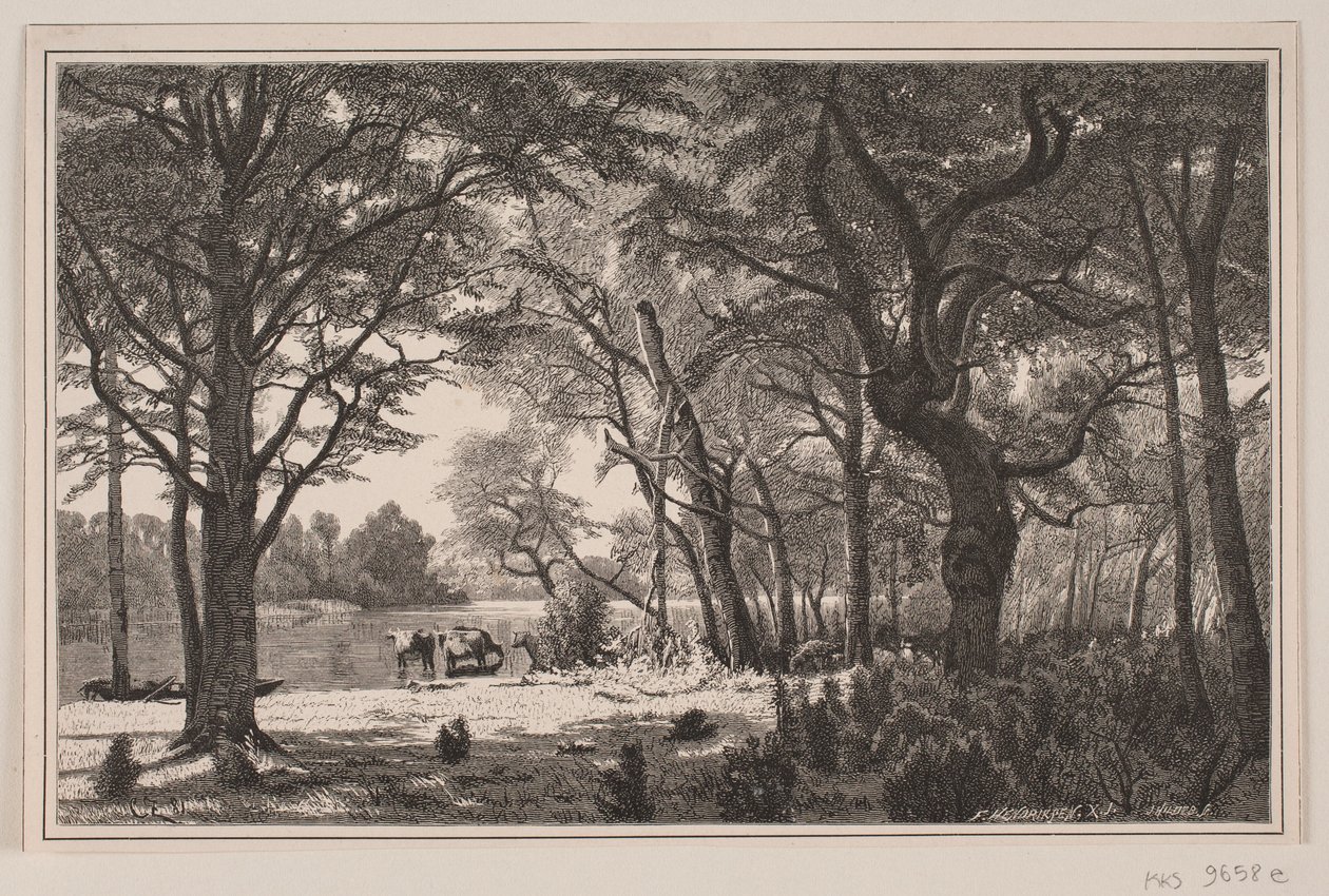 Paisaje forestal de Jutlandia de J. Hildebrand