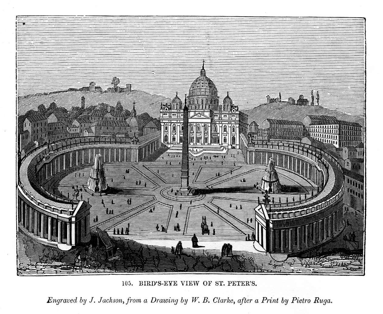 Vista aérea de San Pedro, 1843 de J. Jackson