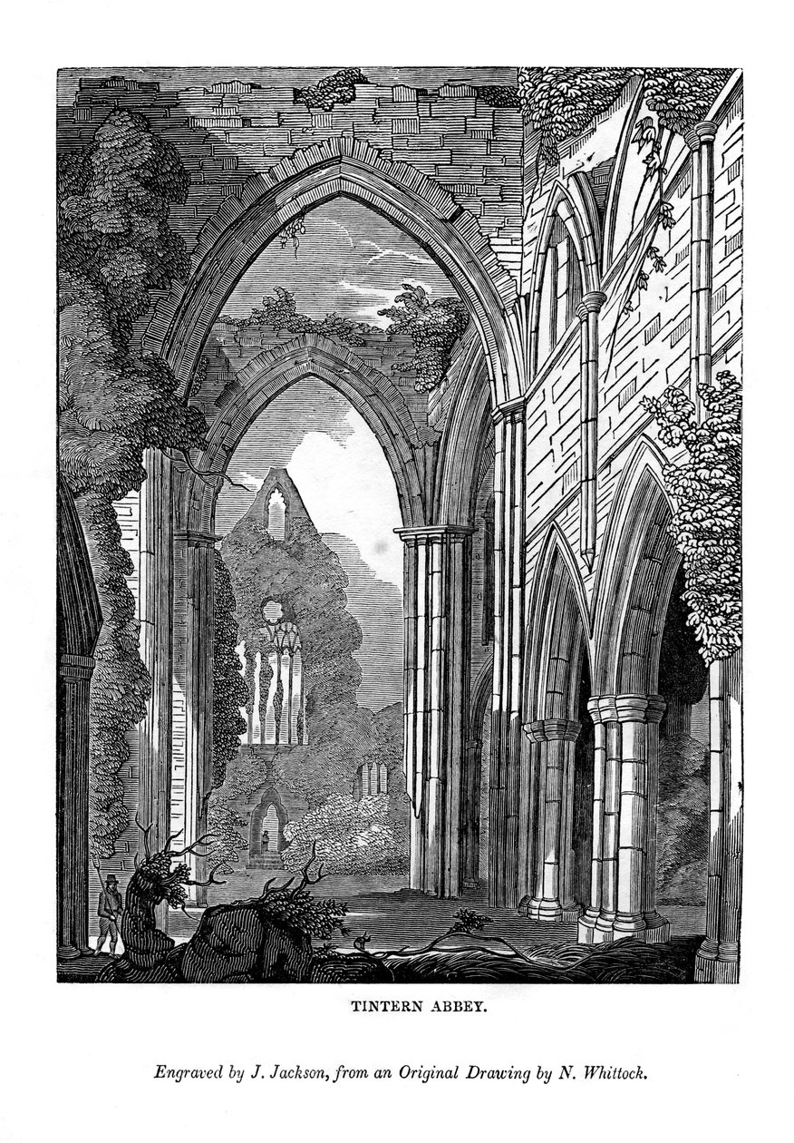 Abadía de Tintern, 1843 de J. Jackson