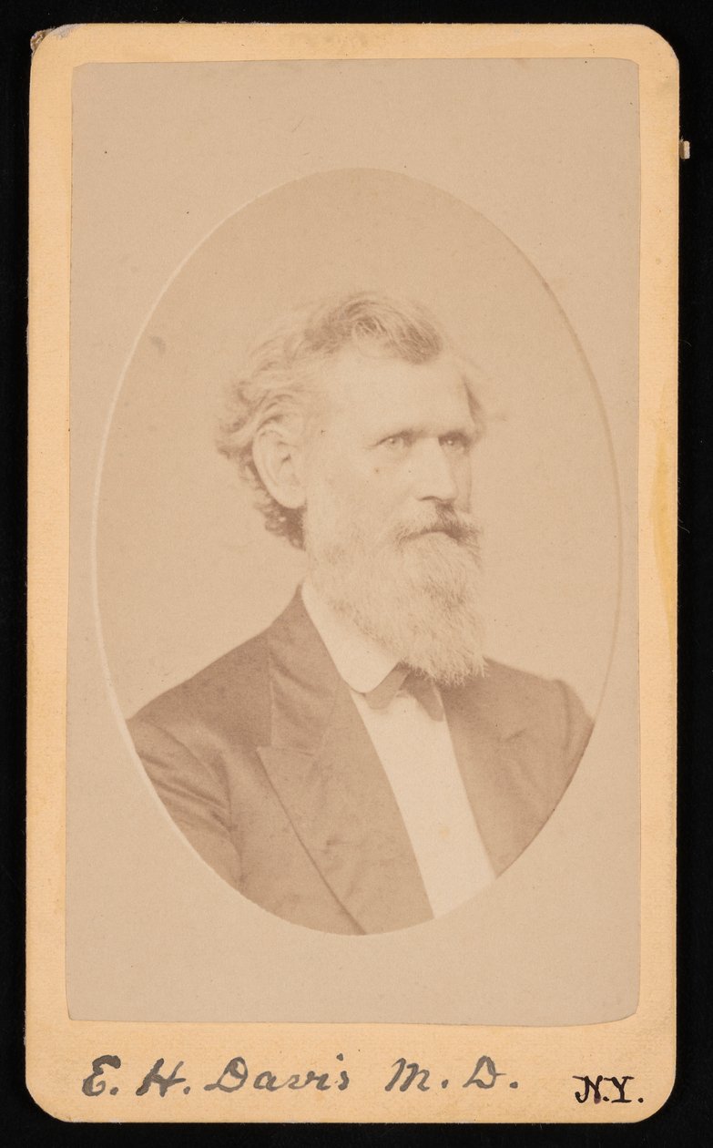 Retrato de Edwin Hamilton Davis 1811-1888, antes de 1888 de J Kraft