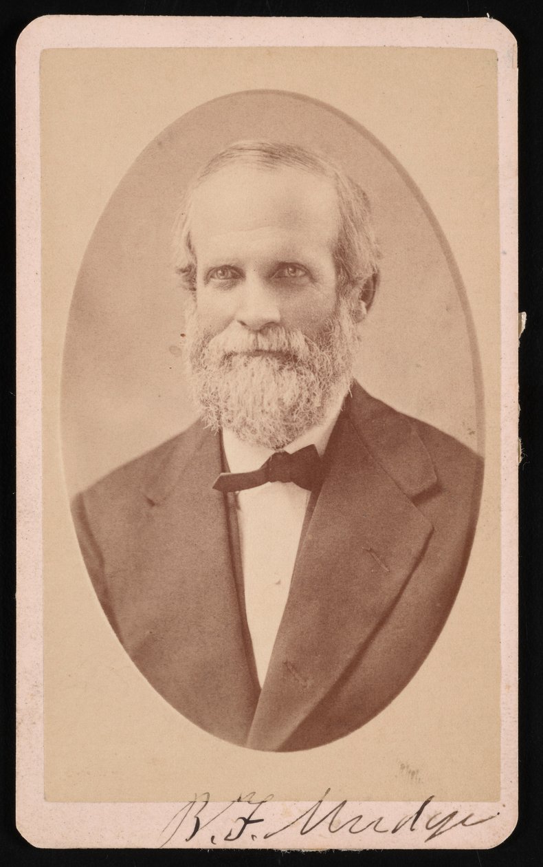Retrato de Benjamin Franklin Mudge 1817-1879, julio 1873 de J Lee Knight