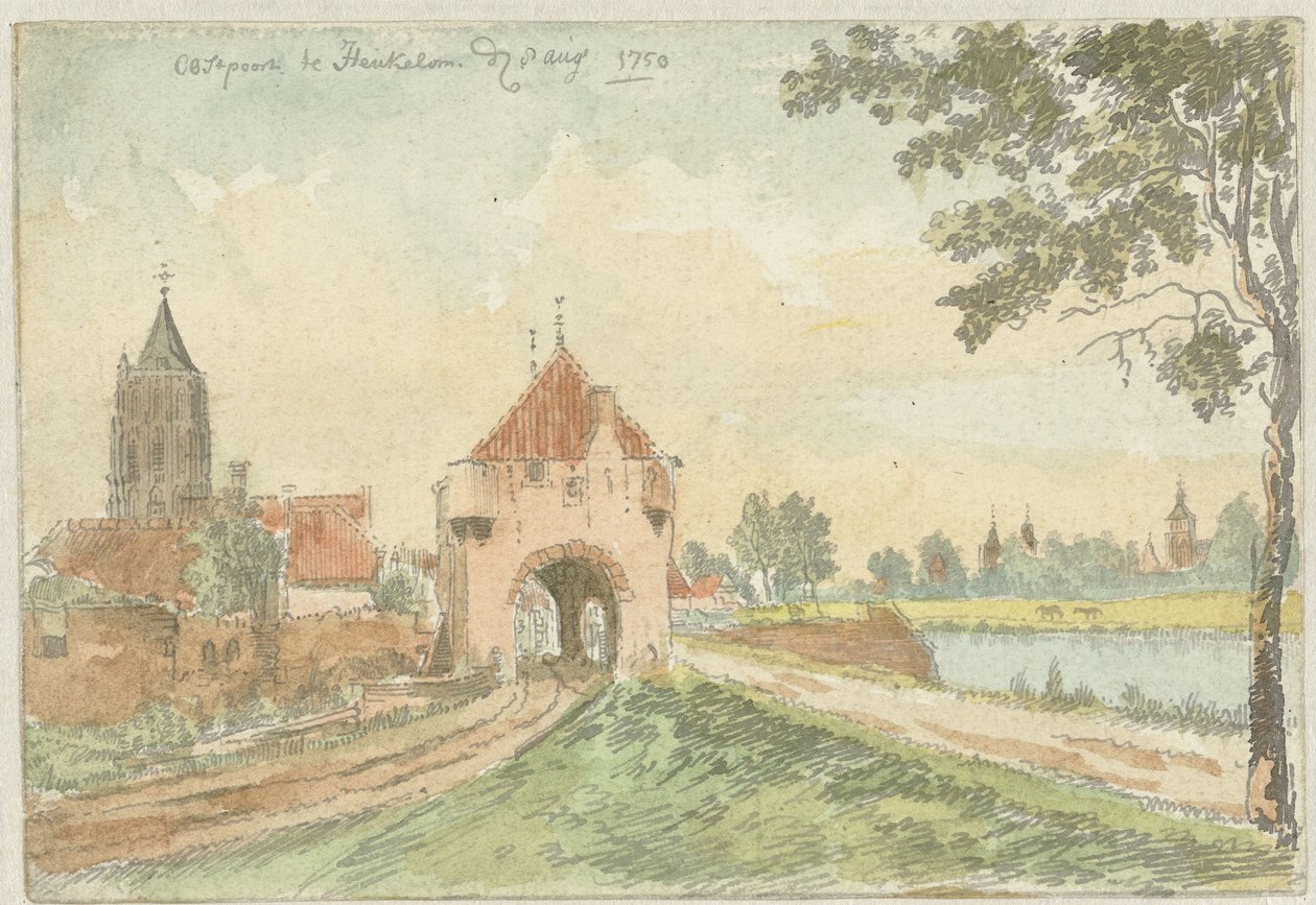 El Oostpoort en Heukelom de J. Molijn