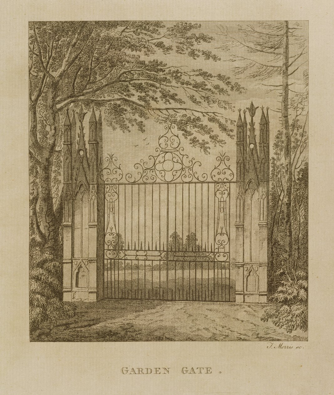 Puerta del Jardín en Strawberry Hill de J. Morris