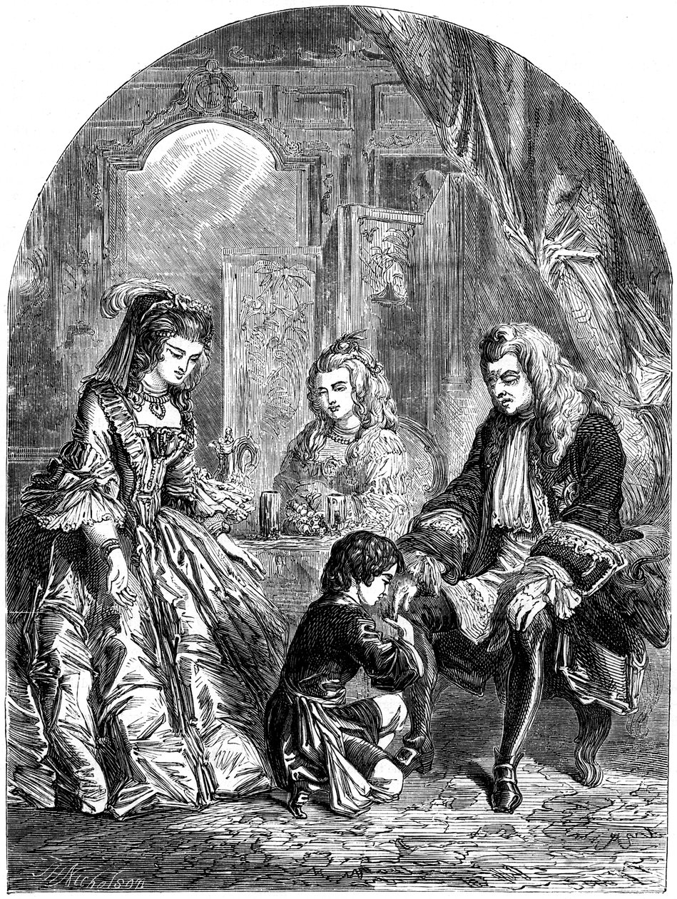 Primera entrevista de Horace Walpole con el Rey Jorge I de J. Nicholson