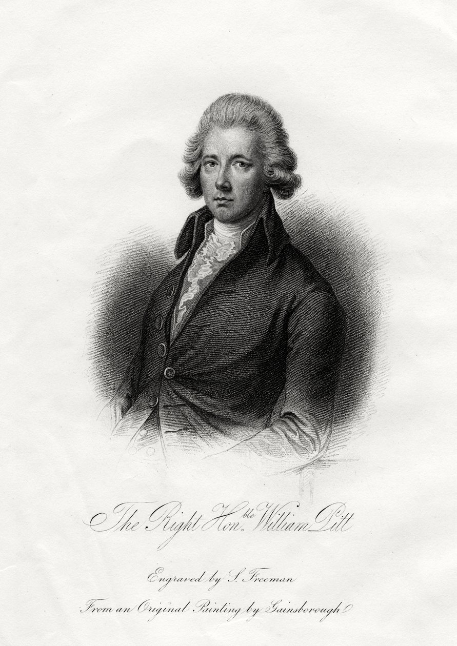 William Pitt el Joven, estadista británico, siglo XIX de J. Posselwhite