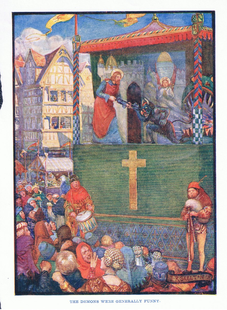 Los demonios generalmente eran divertidos, de Literatura Inglesa pub. por T C & EC Jack, c.1920 de J. R. Skelton