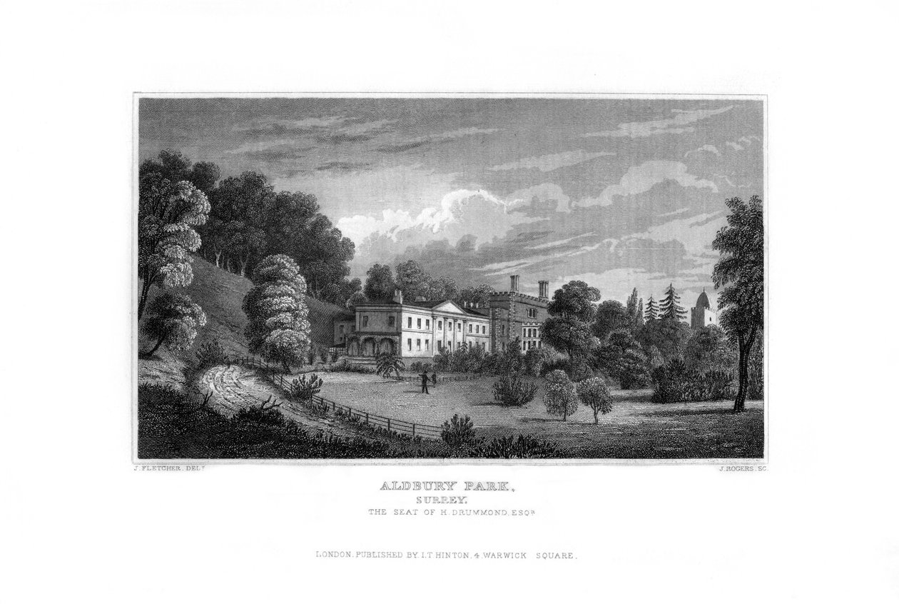 Aldbury Park, Surrey, 1829 de J. Rogers